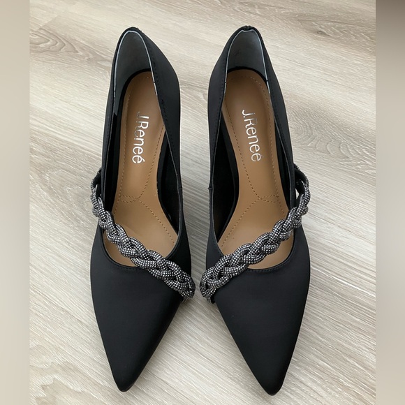 J.Renee Shoes - Black special occasion shoe size 7